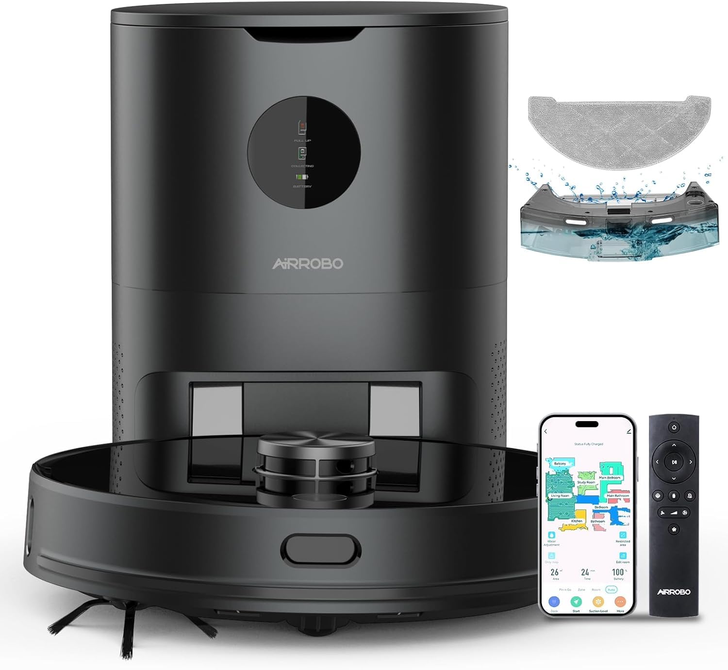 Amazon | AIRROBO ロボット掃除機 自動ごみ収集 レーザー