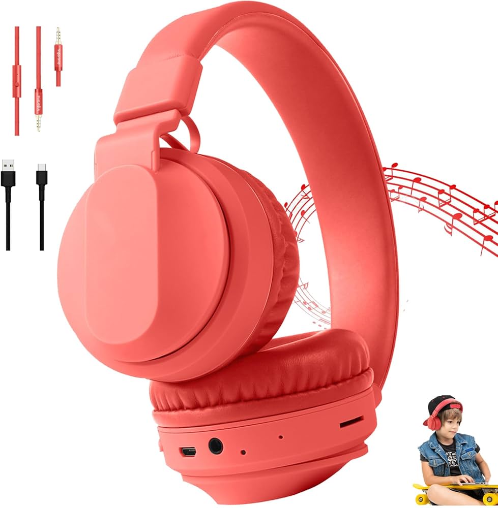 Amazon.co.jp: 子供向け bluetooth ワイヤレスヘッドホン 85dB音量制御