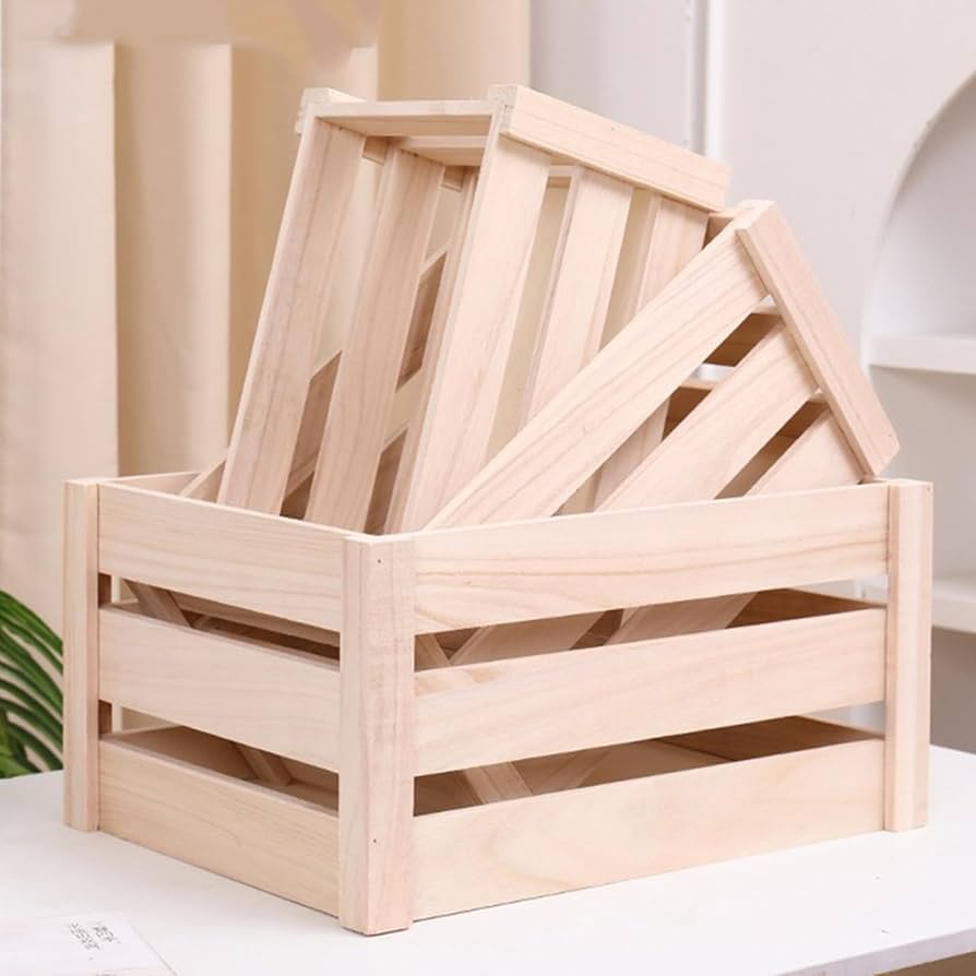 Amazon｜MJKQ9 収納ボックス 木製 ふた付き 引き出し 36*26*18cm 収納