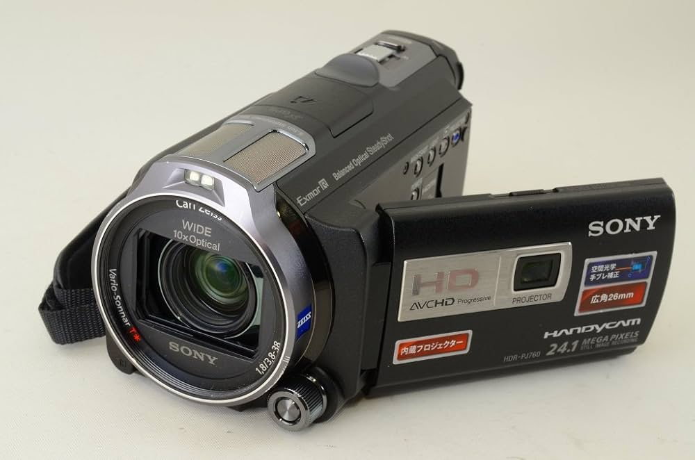 Amazon.co.jp: SONY HDビデオカメラ Handycam PJ760V ブラック HDR