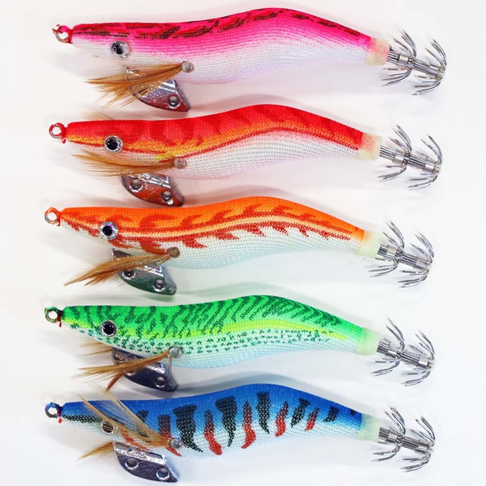 Amazon | 2.5号 エギ ラトル入り 5本 セット 夜光 イカ釣り エギング