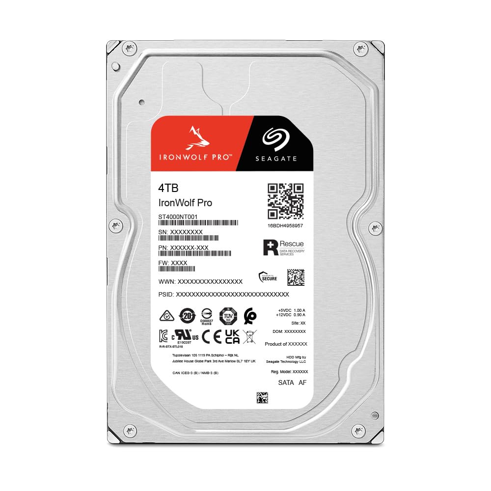 Amazon | (IronWolf Pro, 4 TB) - Seagate ST4000NE0025 4 TB IronWolf