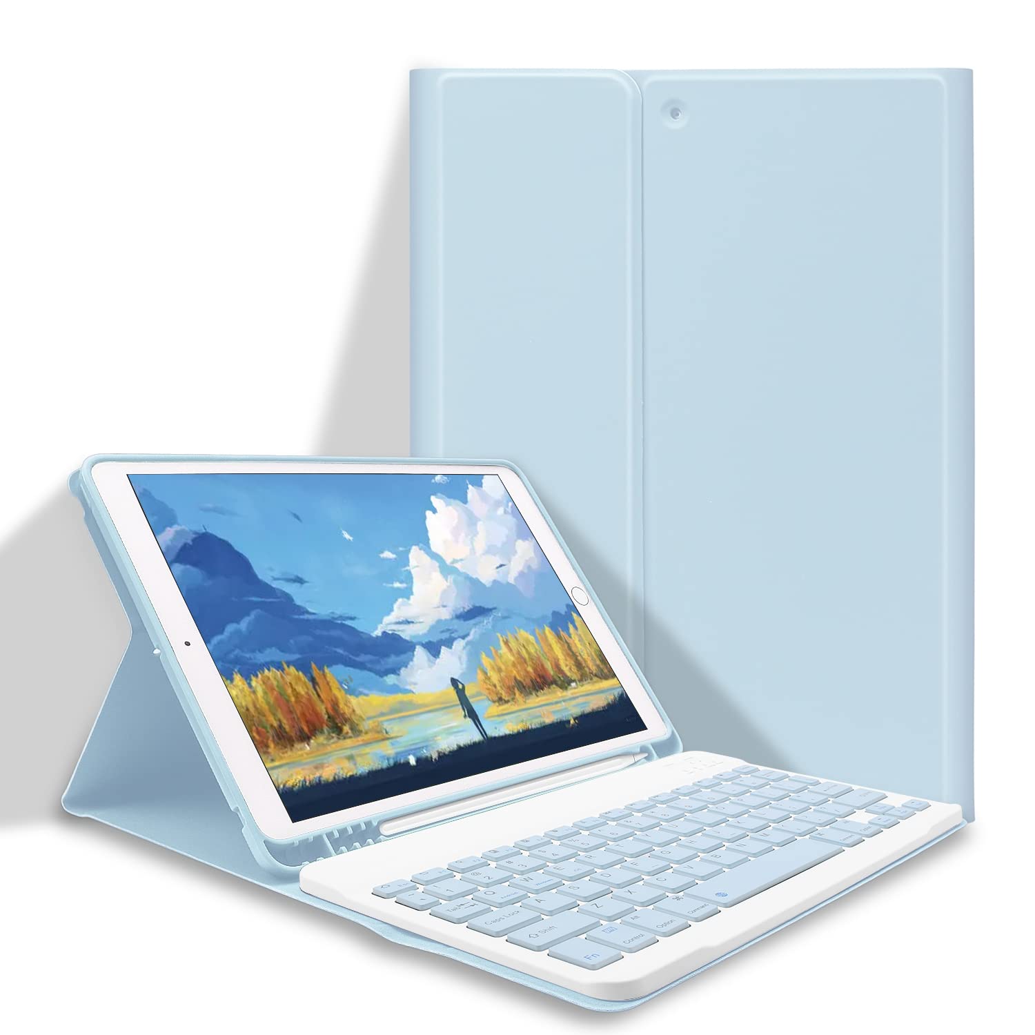 Amazon.co.jp: iPad 10.2 ケース 第9/8/7世代 Bluetooth キーボード