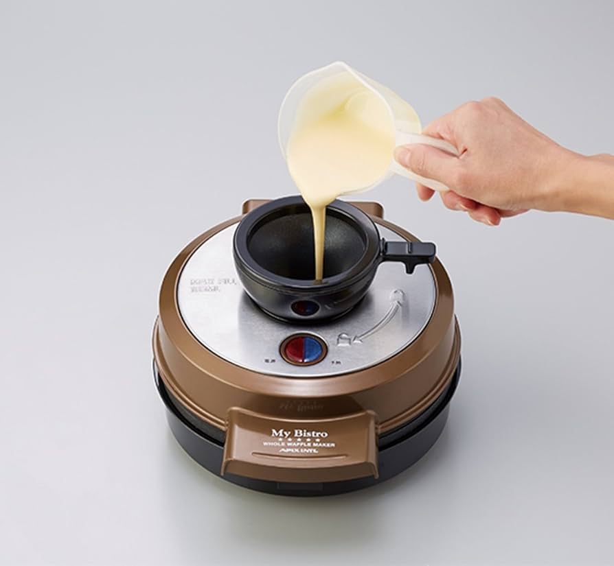 Amazon | APIX 『My Bistro』 ホールワッフルメーカー ブラウン AWM
