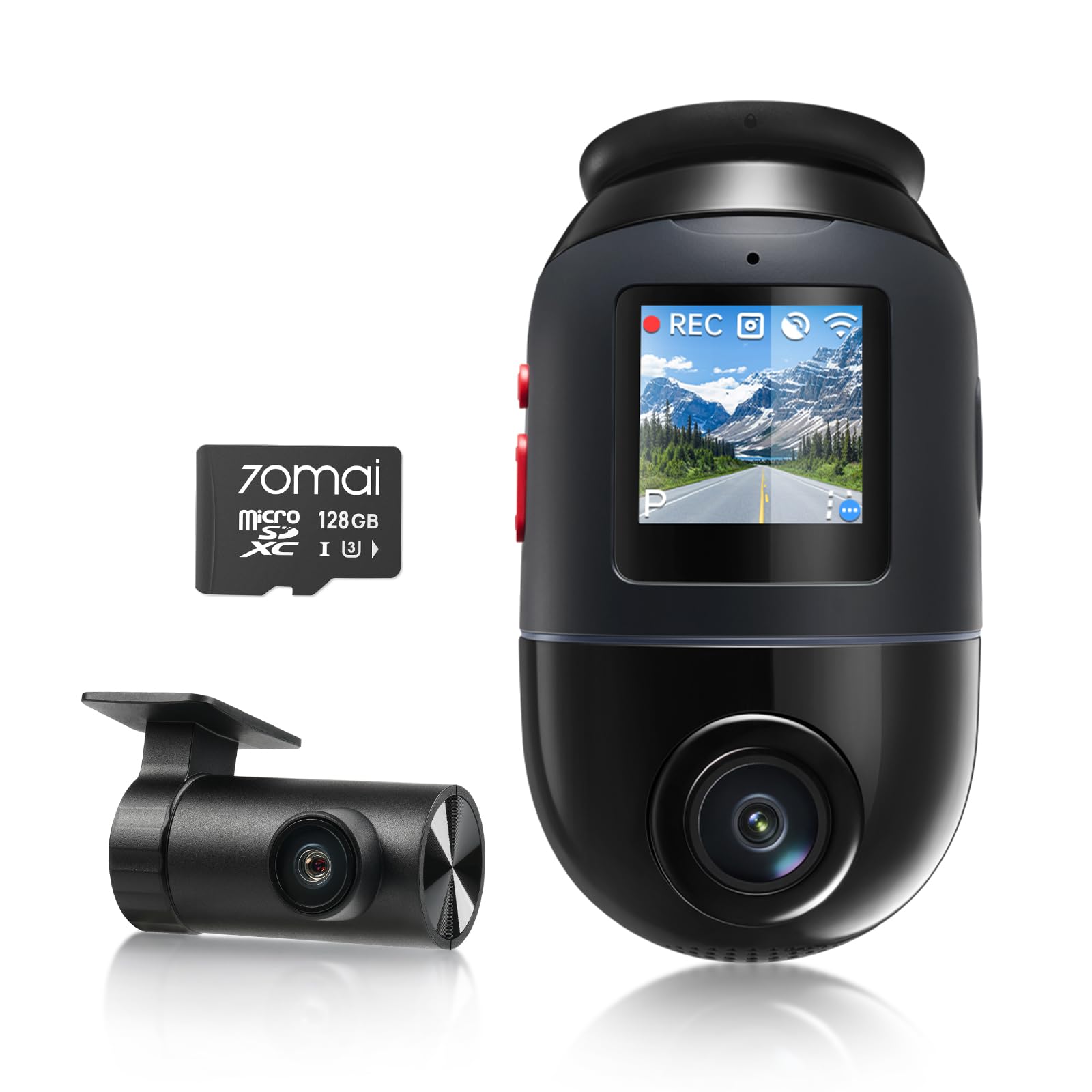 Amazon.com: 70mai Dual Dash Cam Front and Rear 4K, Car Camera for