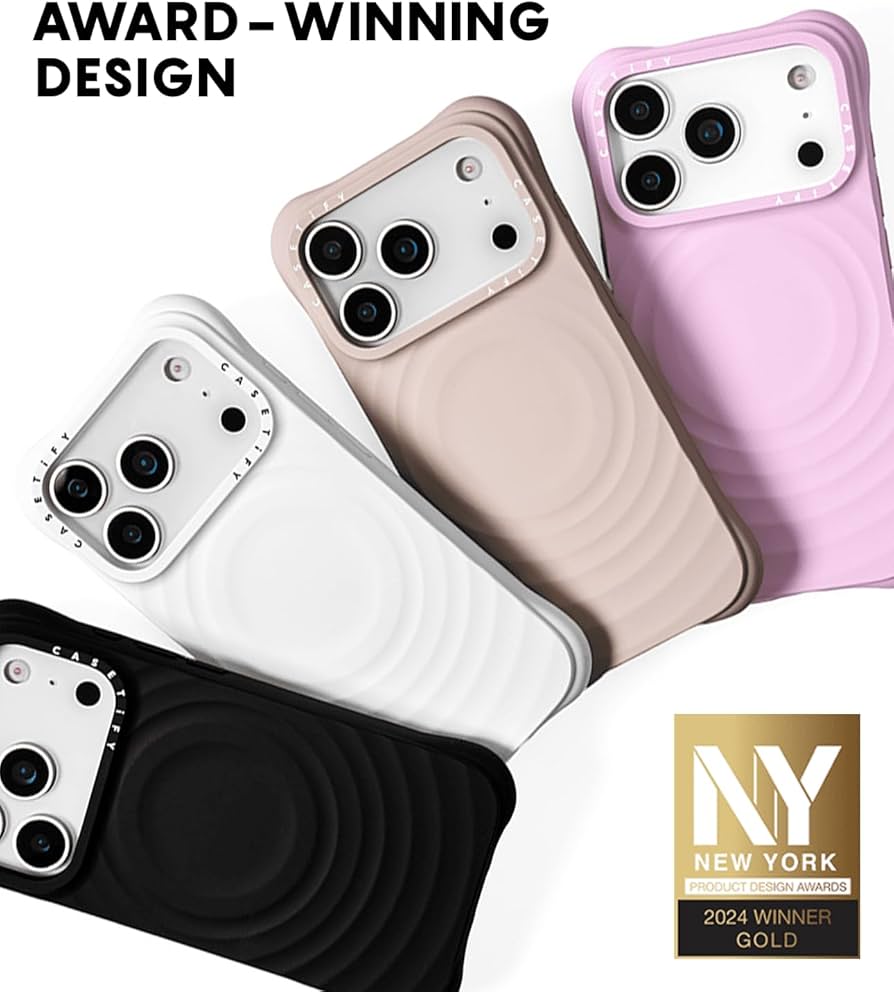 Amazon.co.jp: CASETiFY ウェーブ シリコン iPhone 17 Pro ケース [波