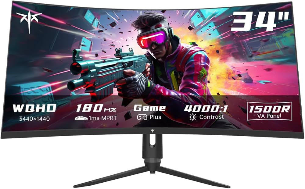 Amazon.co.jp: KTC 34インチウルトラワイドモニター、165Hz WQHD