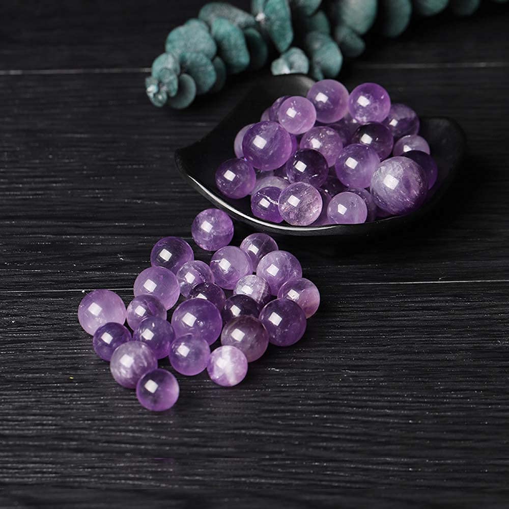 Amazon.co.jp: アメジスト 水晶玉 風水 天然 丸玉 クリスタルボール