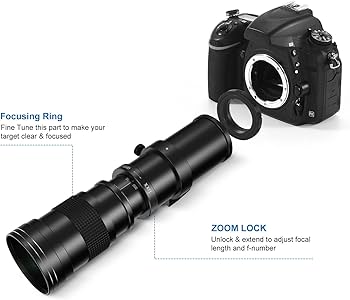 Amazon.co.jp: F 420-800mm F8.3 望遠ズームレンズ(MF) + Tマウント