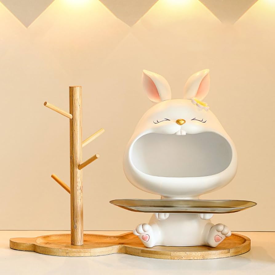 Amazon.co.jp: JAnjiaLxY トレイ 玄関収納 キーホルダー 大きな口の