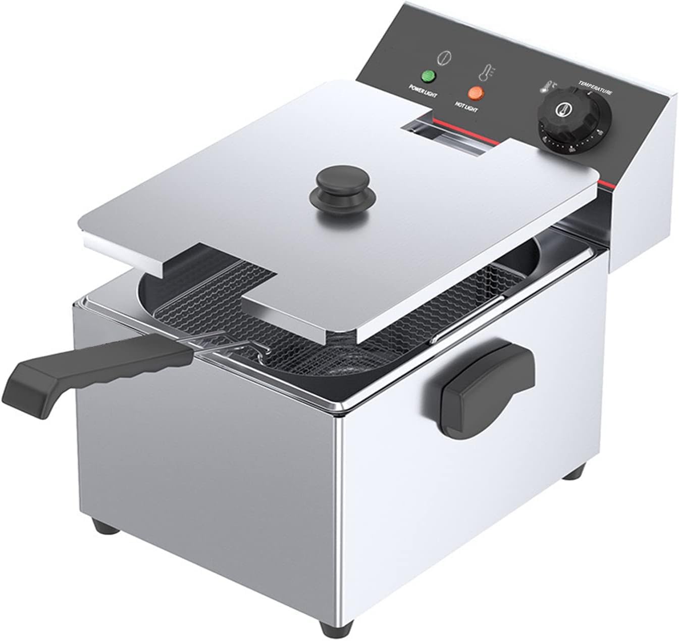 Amazon.co.jp: 電気フライヤー 8L 卓上フライヤー 揚げ物器 ミニ