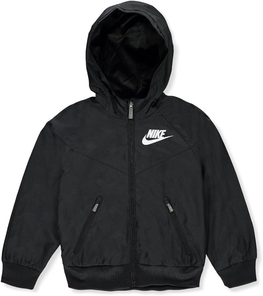 Amazon | Nike ボーイズ フード付きウィンドブレーカージャケット