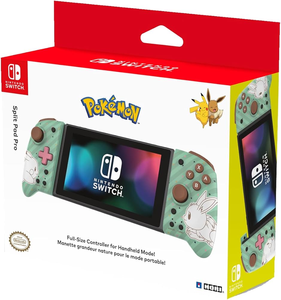 HORI Nintendo Switch Split Pad Pro, Pokémon Pikachu and Eevee