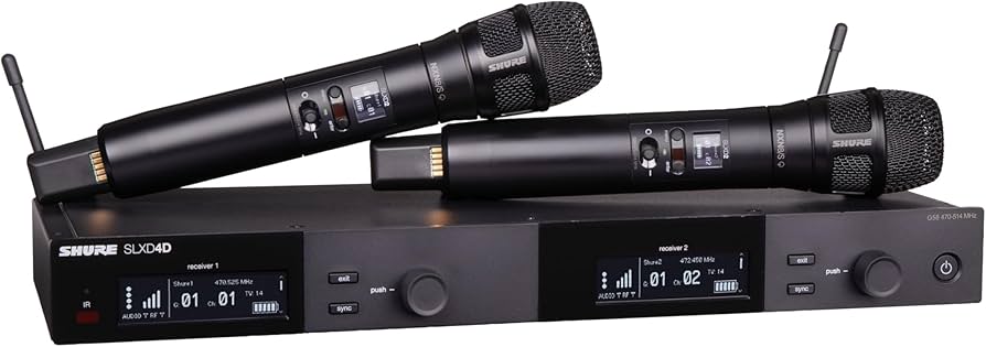 Amazon.com: Shure SLXD24D/N8CB Dual Channel Wireless Microphone