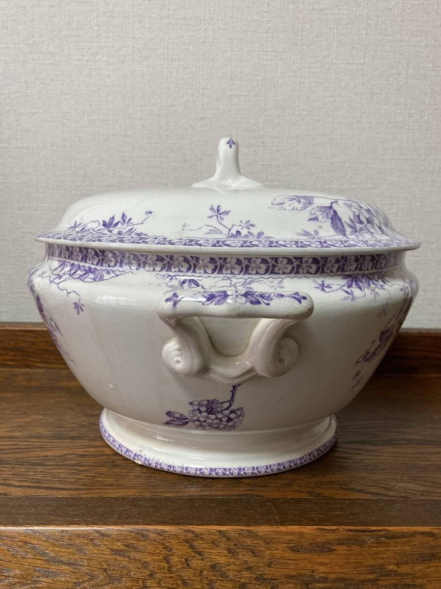 Amazon.co.jp: フランス アンティークジアンGien チューリーン 紫陽花