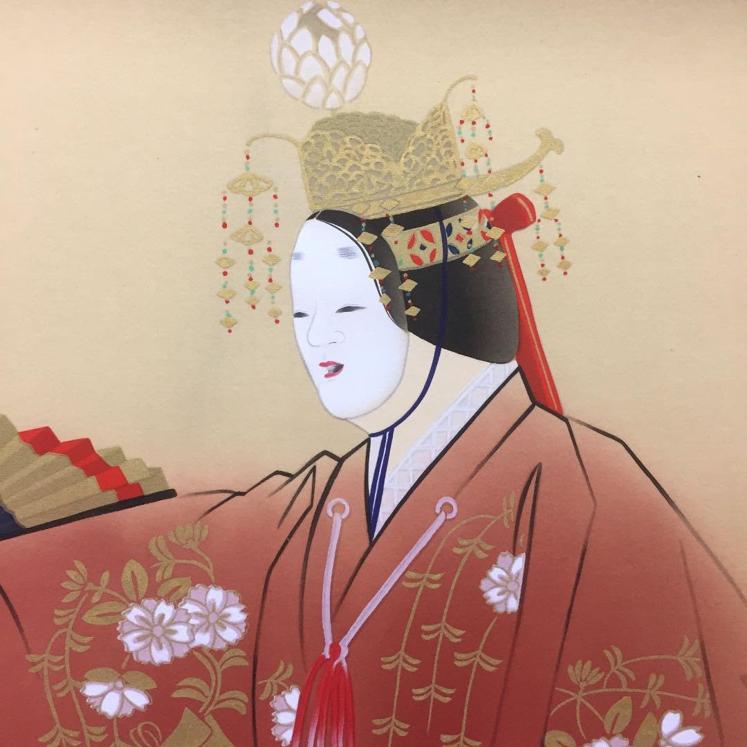 美品 掛け軸 金武翆輝作 立雛図 共箱 美術年鑑掲載 縁起物