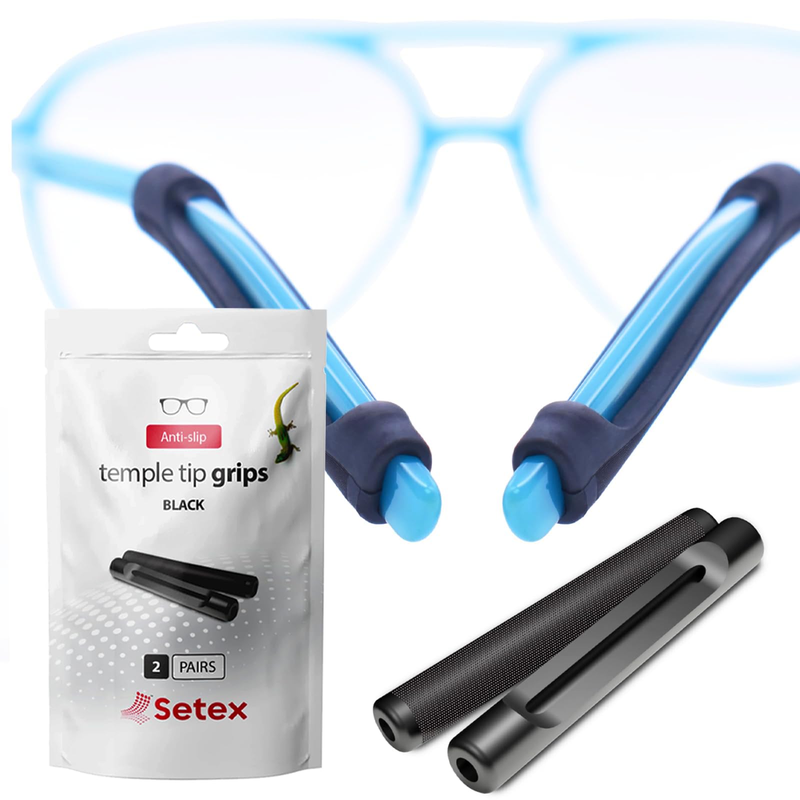 Amazon.com: Setex Gecko Grip Temple Tip Grips for Glasses, (2