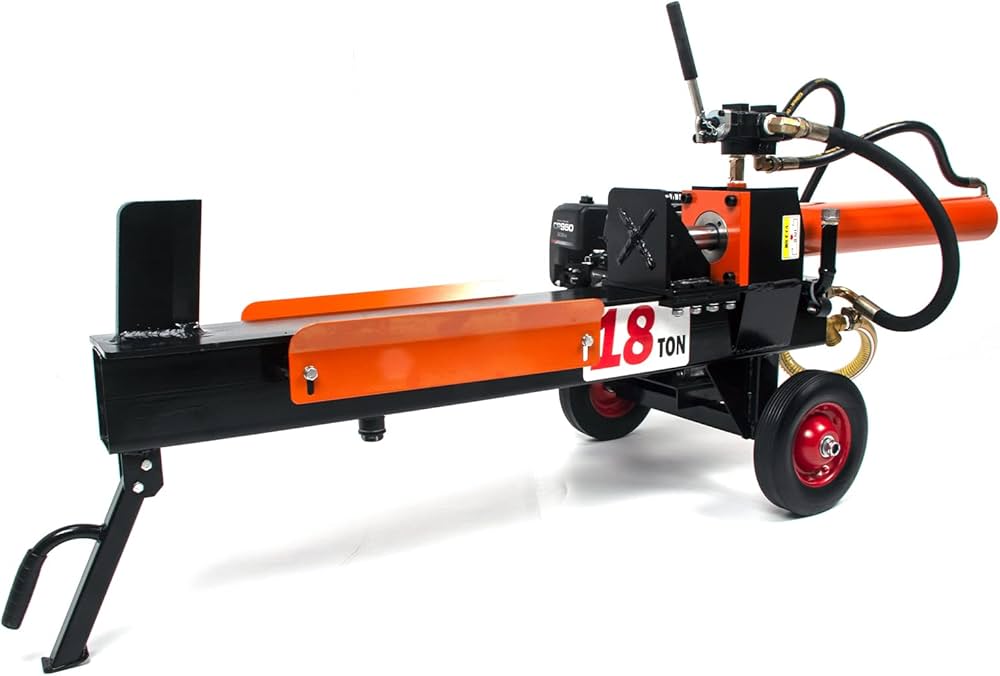 Amazon | kaitou 油圧式薪割り機 エンジン式 油圧 18t エンジン式6.5