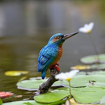 Amazon.co.jp: とり置物 おしゃれ オブジェ カワセミ 鳥ガーデン