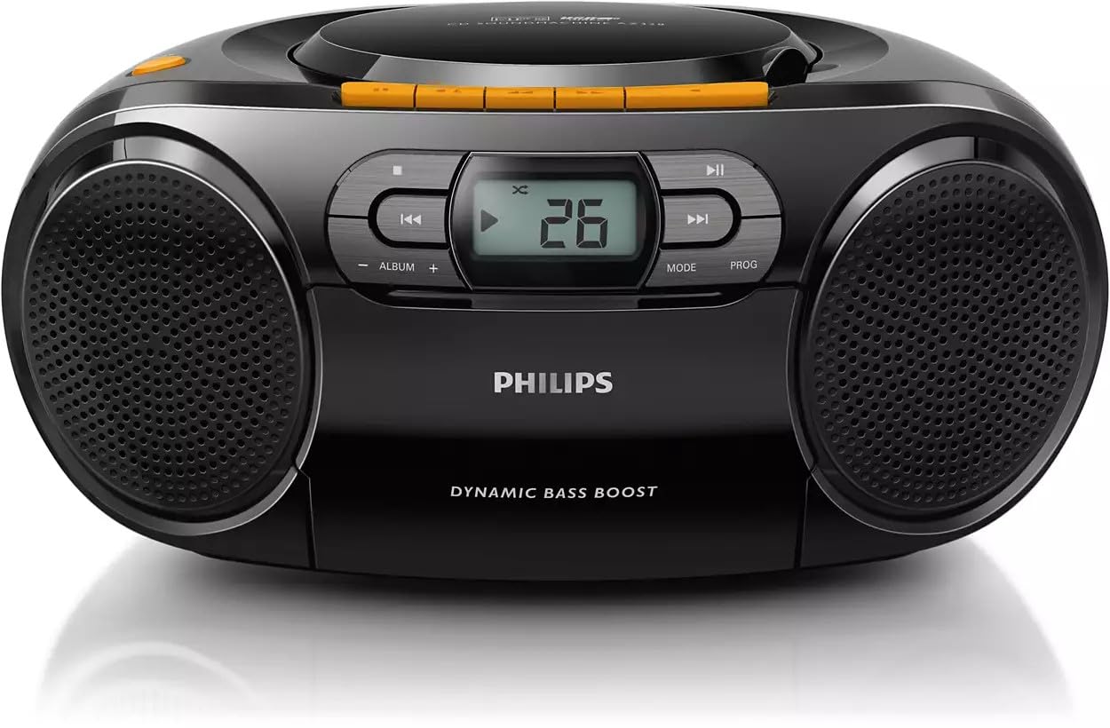 Amazon.co.jp: Philips ポータブルCDプレーヤーブームボックス
