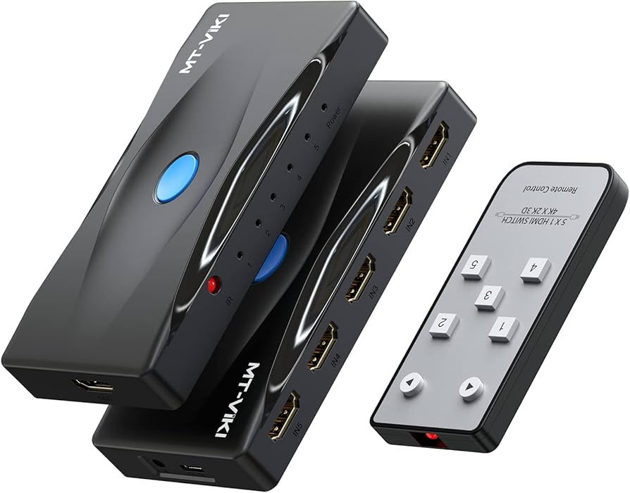 Amazon | MT-VIKI HDMI切り替え器 5入力1出力 4K@60Hz HDMI 2.0切替器