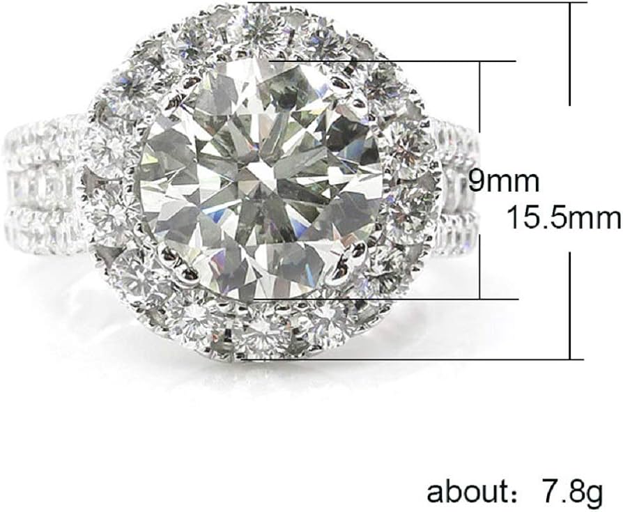 Amazon.co.jp: WYS レディース クラシック 巨大 アナログ ダイヤモンド