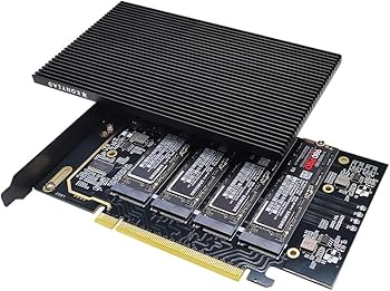Amazon.com: KONYEAD pcie4.0 x16 to m.2 m-Key nvme x 4 ssd