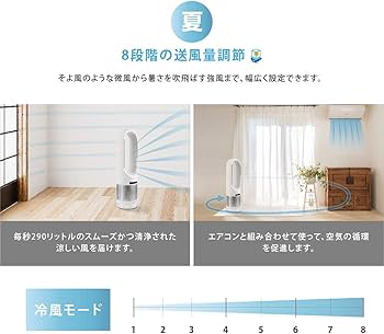 Amazon | 【サカモト商事】冷暖タイプ スリム タワーファン 空気清浄機