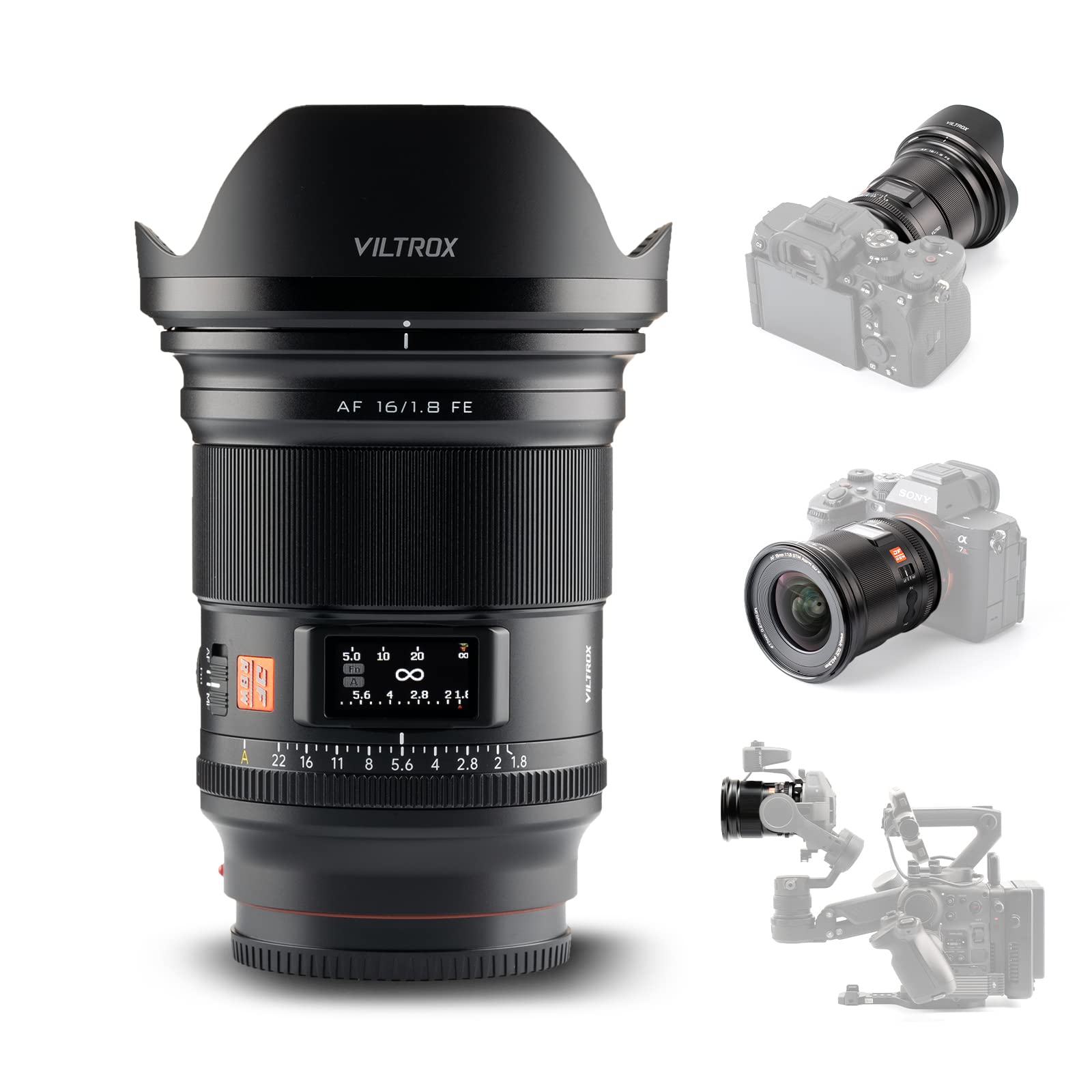 Amazon.co.jp: Viltrox AF 16mm F1.8 Pro FE カメラレンズ 超広角