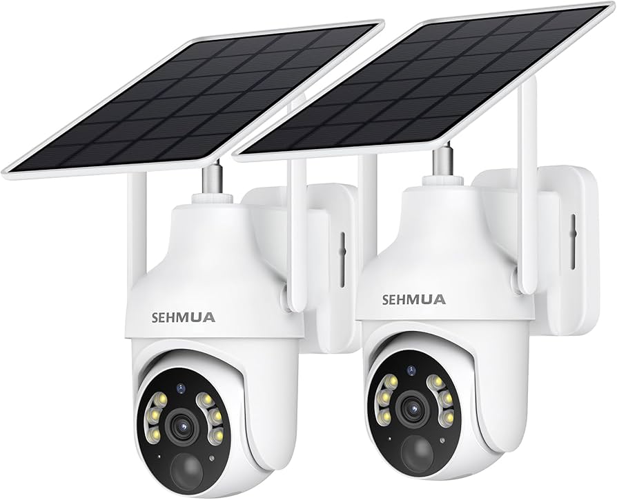 Amazon.com : SEHMUA 2K Solar Security Cameras Wireless Outdoor, 2