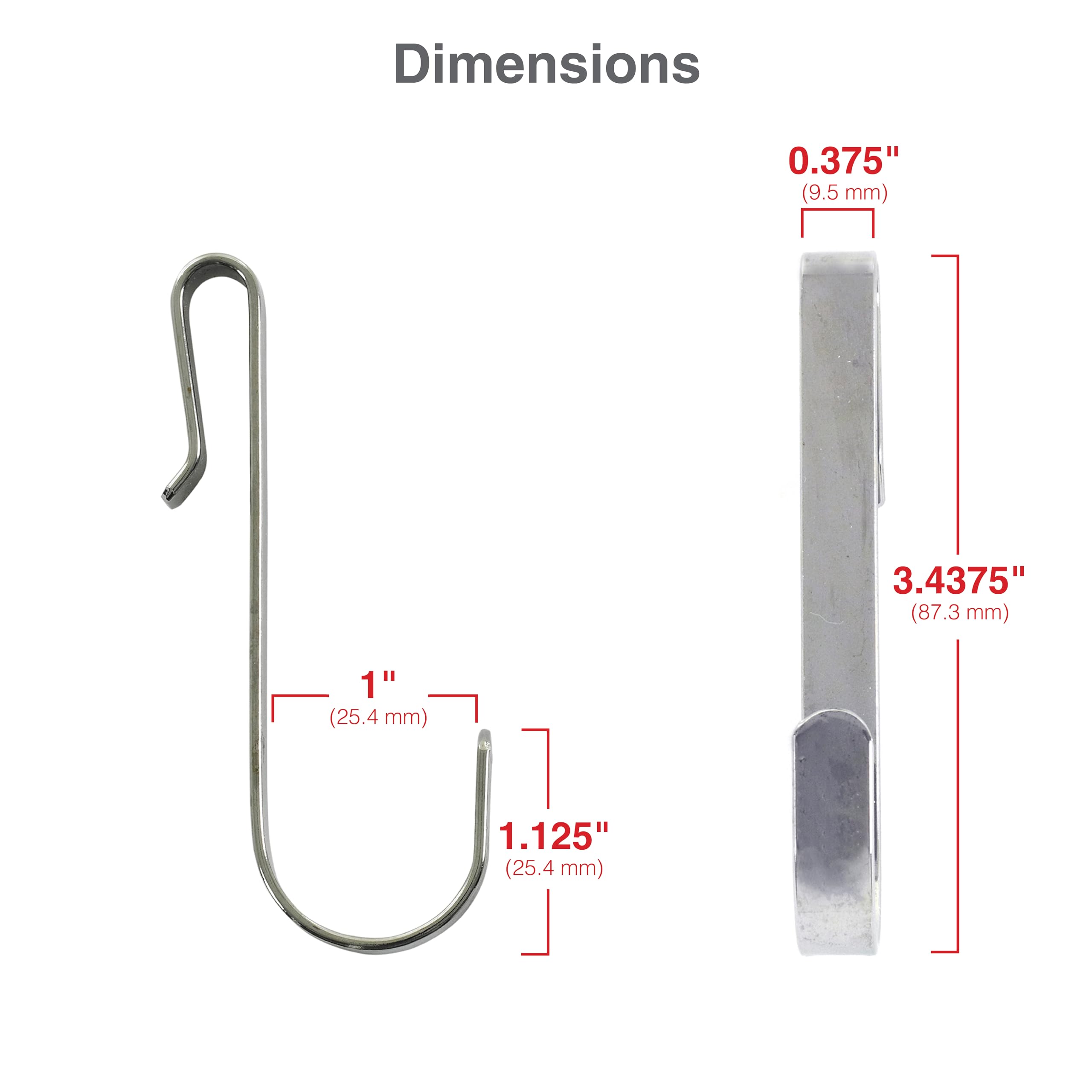 Amazon.com: InterMETRO Metro LHK23C Snap-On Metal Hooks for Wire