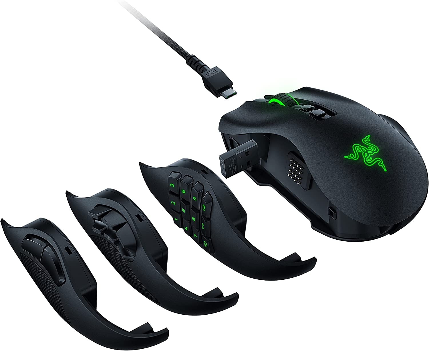 Amazon.com: Razer Naga Pro Wireless Gaming Mouse: Interchangeable