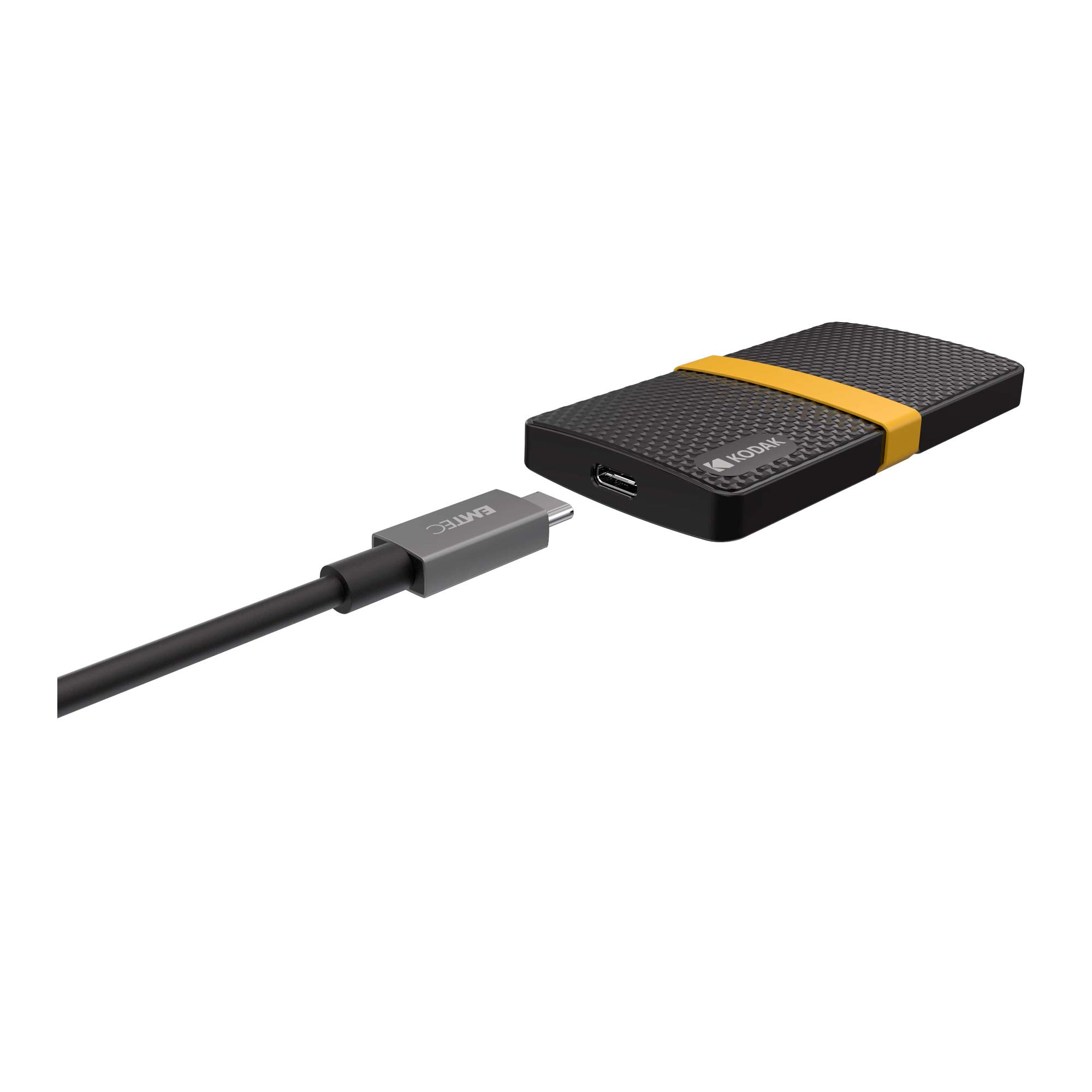 Amazon | Kodak ポータブルSSD X200 1TB USB-C 3.1 Gen 2 (10Gbps