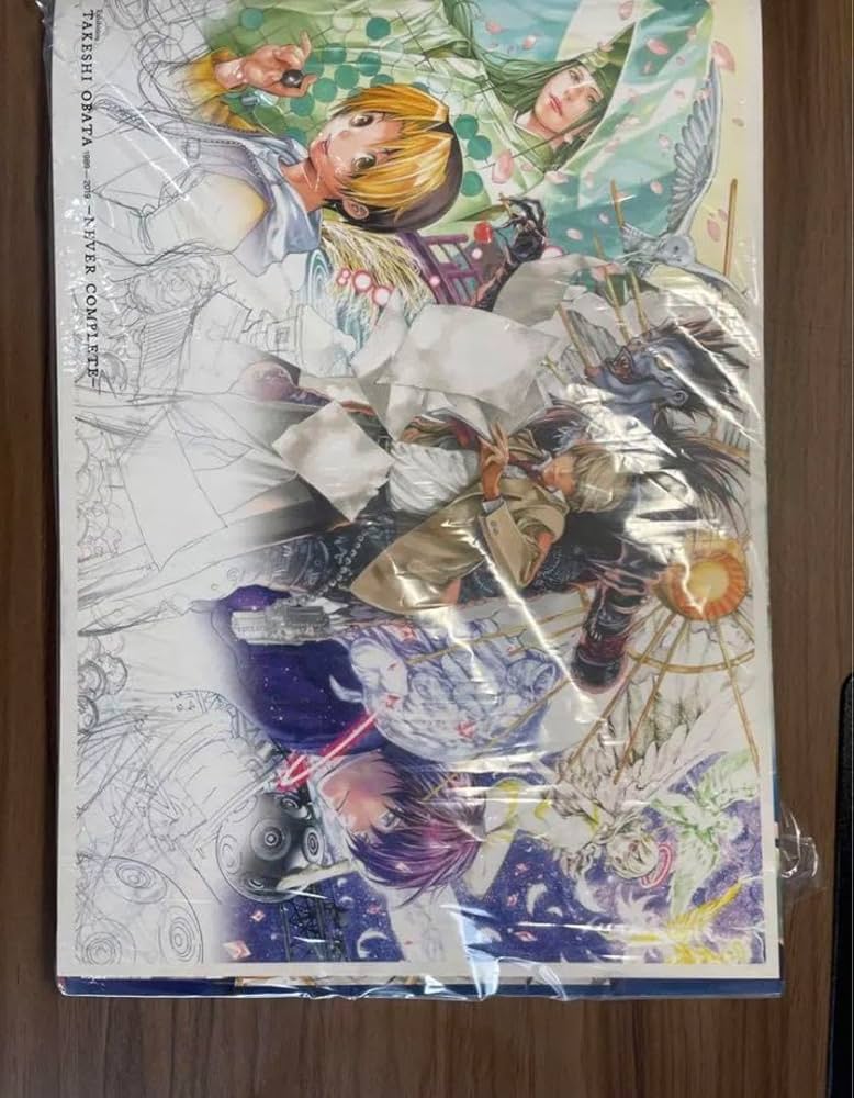 Amazon.co.jp: 小畑健展 公式図録 NEVER COMPLETE デスノート ヒカルの