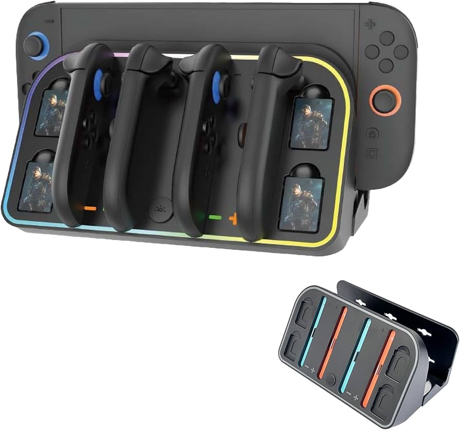 Amazon.co.jp: 【卓上/壁掛け/4台充電】 switch 2 ジョイコン 対応