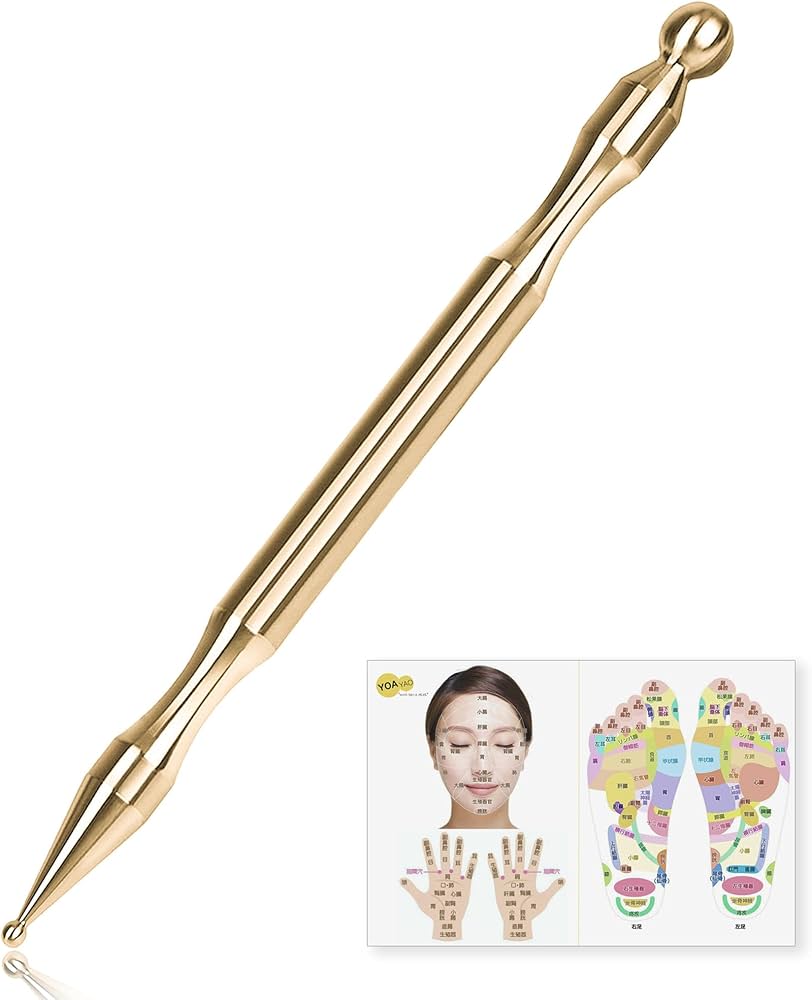 Amazon | YOAYAO 顔 ポインター 真鍮製 ツボ押し棒 かっさ フェイス