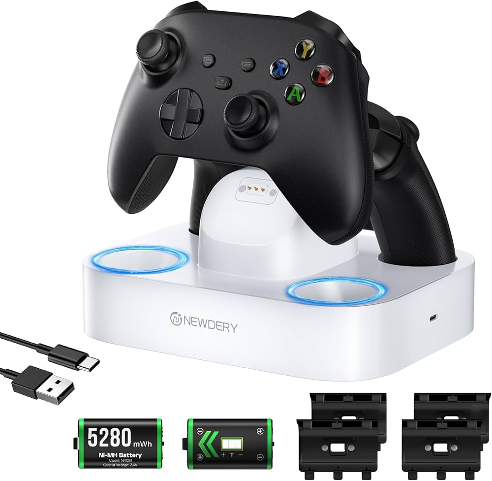 Amazon | NEWDERY Xbox Series X/S用 コントローラー 充電器 2台同時