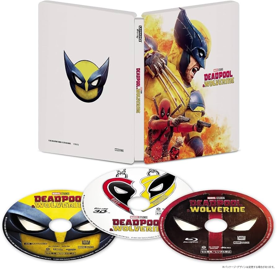 Amazon.co.jp: デッドプール&ウルヴァリン 4K UHD+3D+ブルーレイ