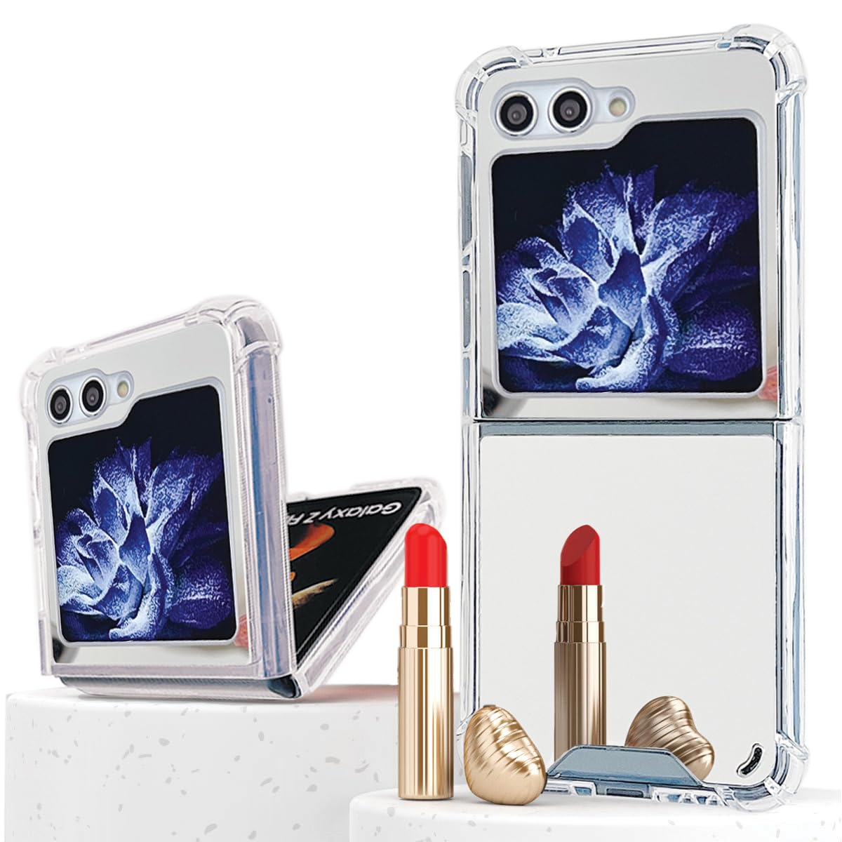 Amazon.co.jp: 適用 Galaxy Z Flip5 5G ケース 鏡 ミラー GalaxyZFlip5