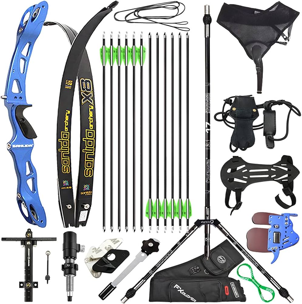 Amazon.co.jp: ZSHJGJR アーチェリー弓 リカーブボウ 競技用セット 18