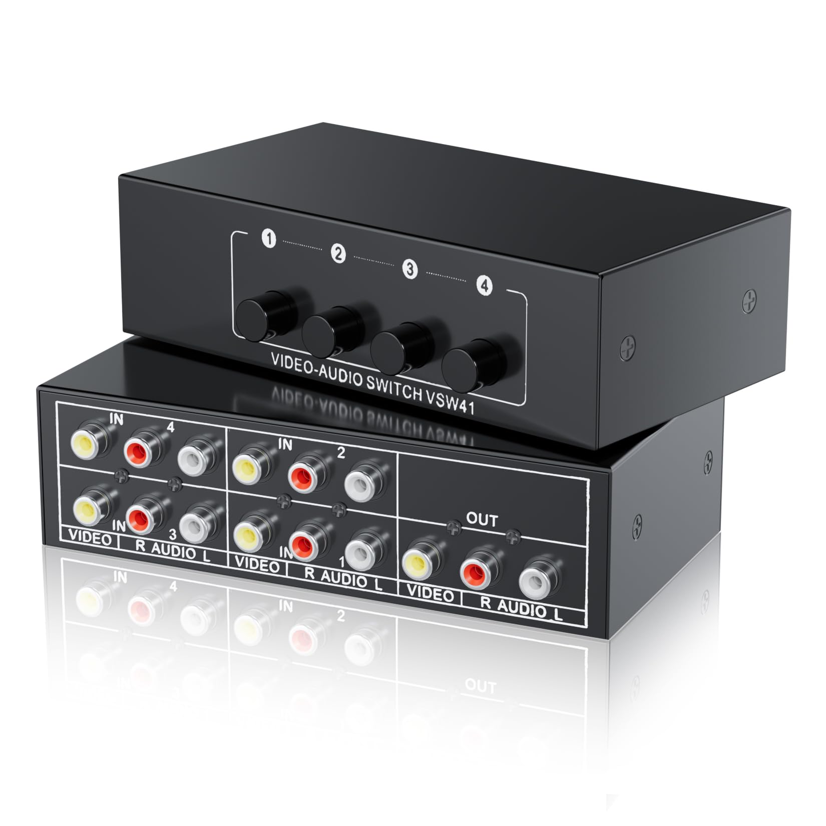 Amazon.com: RCA Switch 4 in 1 Out Composite Video L/R Audio