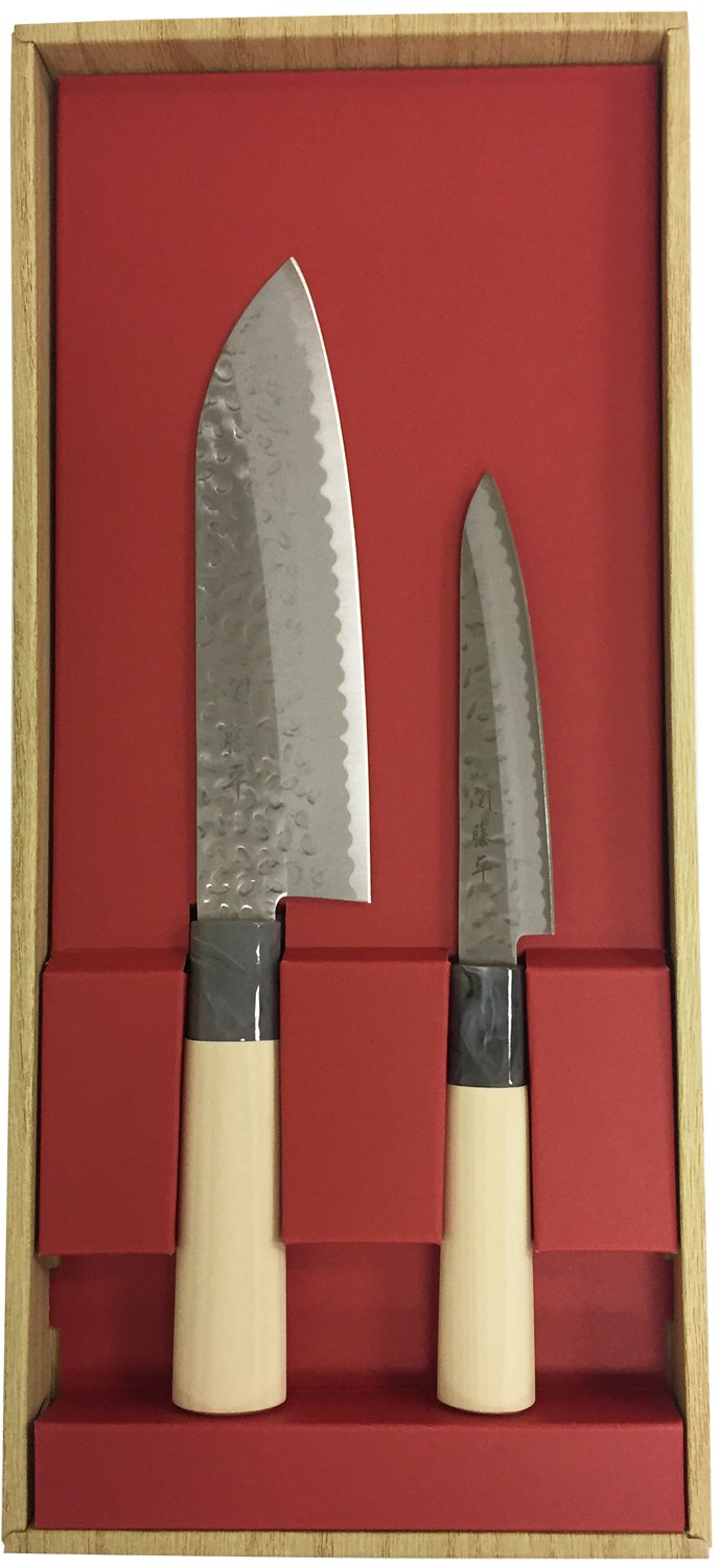 Amazon｜ヤクセル 関藤平作 包丁 2本セット 三徳包丁・ぺティナイフ