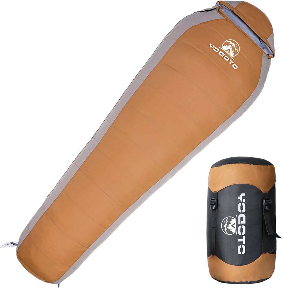 Amazon.co.jp: 【YOGOTO】 ダウン 寝袋 冬用 マミー型 シュラフ 600FP