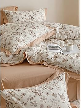 Amazon｜[OceanMap] 花柄 北欧 布団カバー 花柄 シングル ダブル 色 4