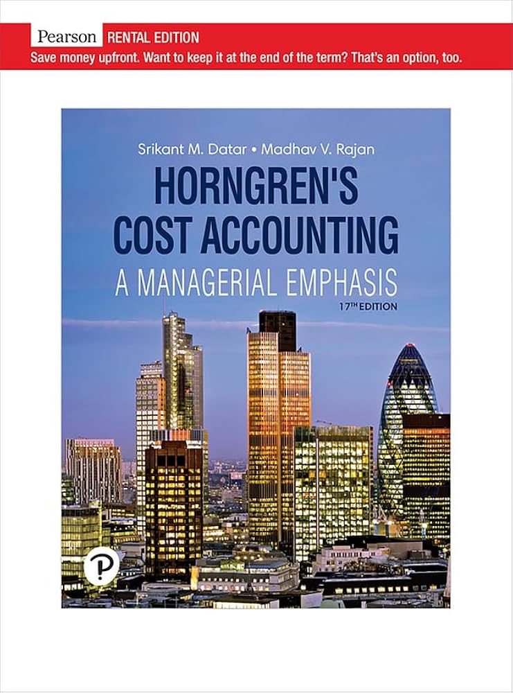 Amazon.com: Horngren's Cost Accounting: 9780136708230: Datar