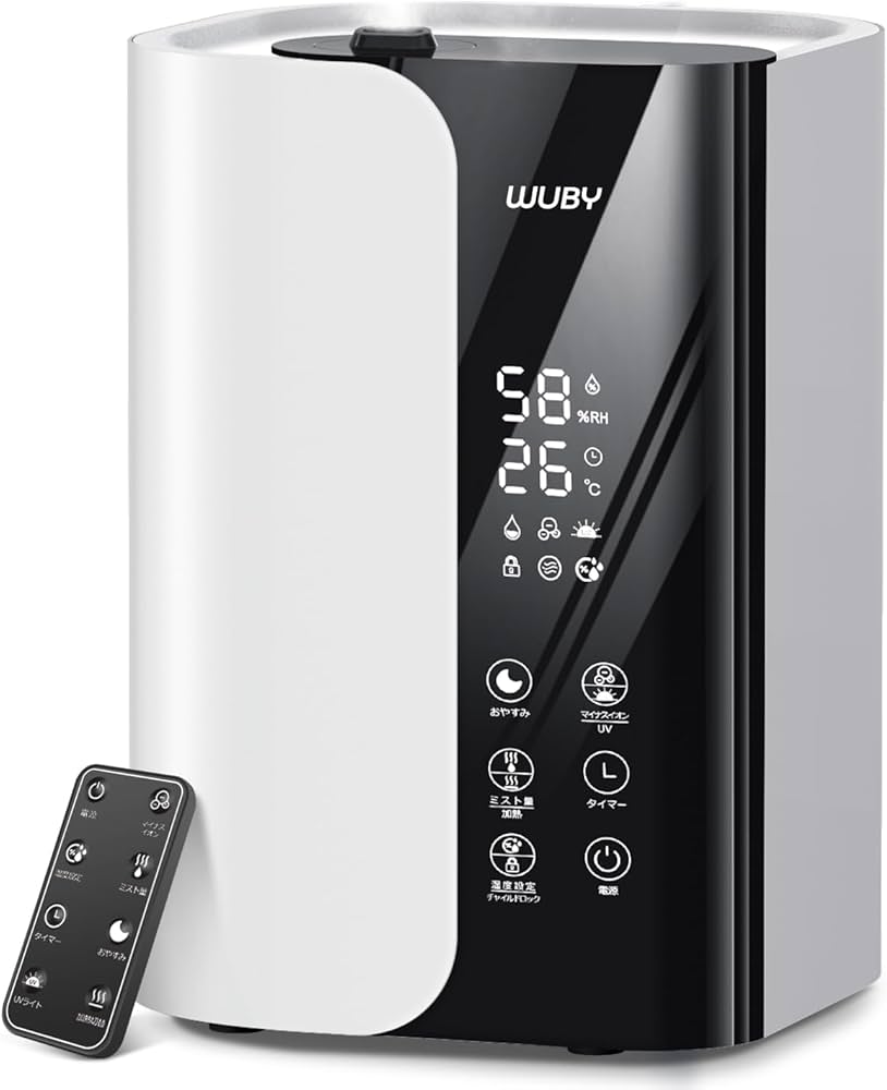 Amazon.co.jp: 【2026年新登場・5重除菌・加熱式】加湿器 大容量 6L 超