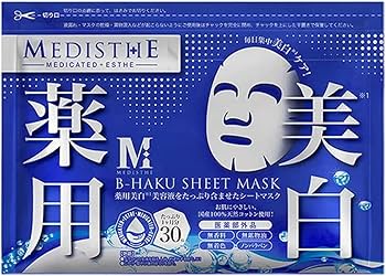 Amazon.co.jp: ＜ MEDISTHE ＞ 薬用 B-HAKU シートマスク (美白) 30枚