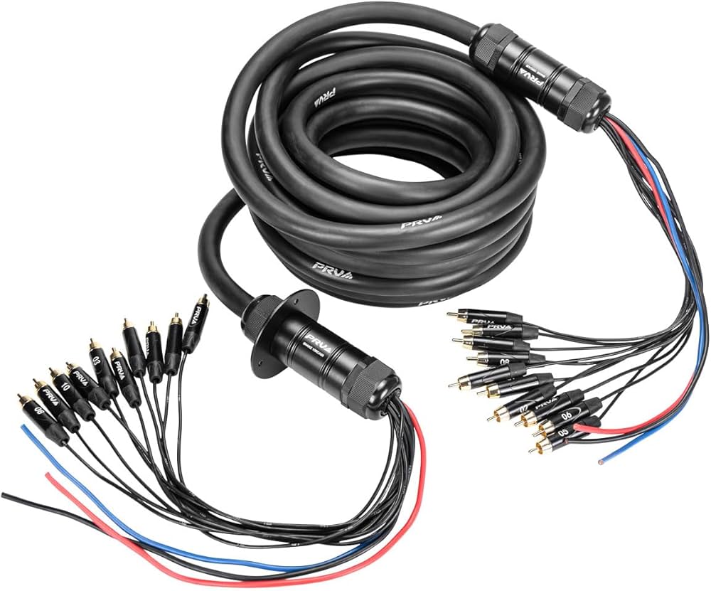 Amazon.com: PRV AUDIO Snake 10RCA-30 Car Audio 30 Ft Medusa Cable