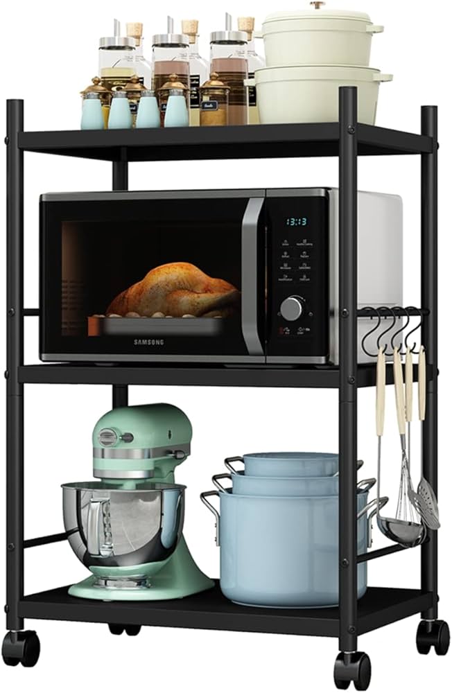 Amazon｜Huaniun スチールラック メタルラック 幅60cm キッチンラック