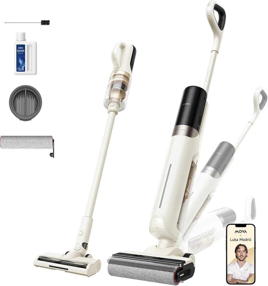 Amazon | MOVA K30 Mix 水拭き掃除機 ホコリ吸引 & 水拭き 一台二役 自